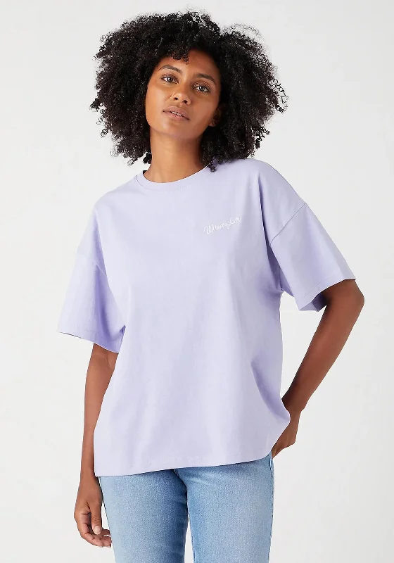 Wrangler Girlfriend Tee T-Shirt, Lavender