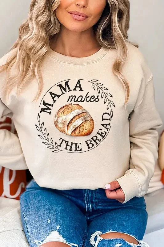 Mama Makes the Bread Circle Graphic Sweatshirt