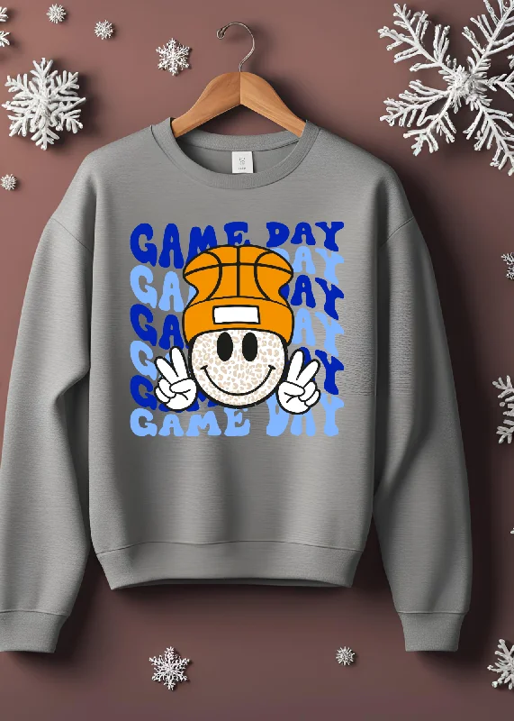 Game Day Smile Face Pullover