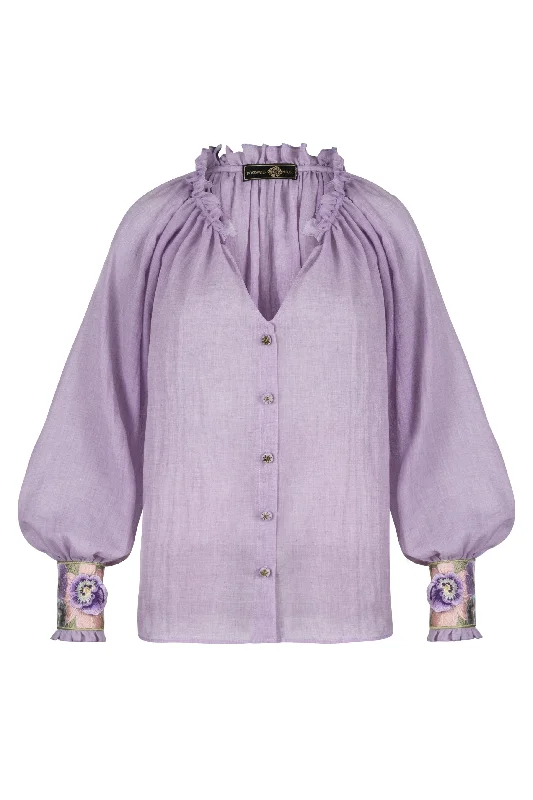 Pansy Blouse in Lilac