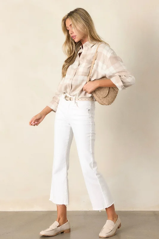 Terrific Timing White Cropped Flare Jeans (RESTOCK JAN 2025)