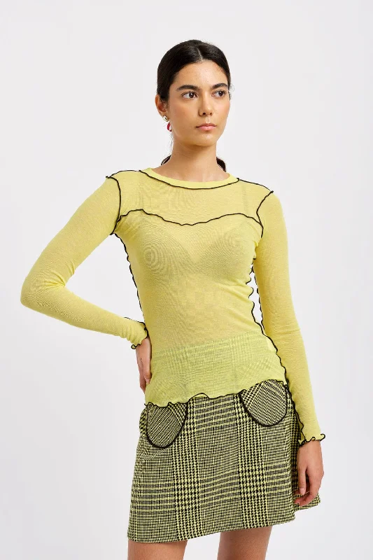 Delia Top Yellow