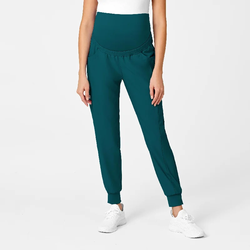 W123 Maternity Jogger Scrub Pant - Caribbean