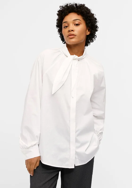 Object Alex Bow Tie Shirt, Cloud Dancer