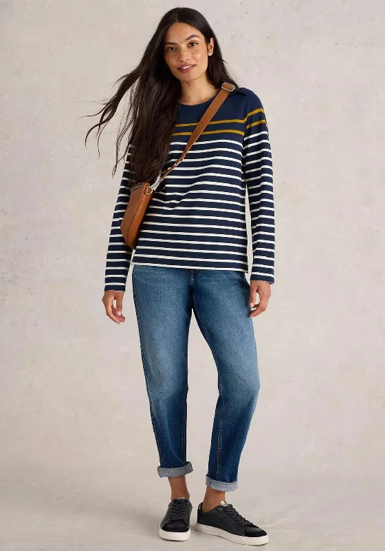 White Stuff Whitney Striped Sweater, Navy Multi