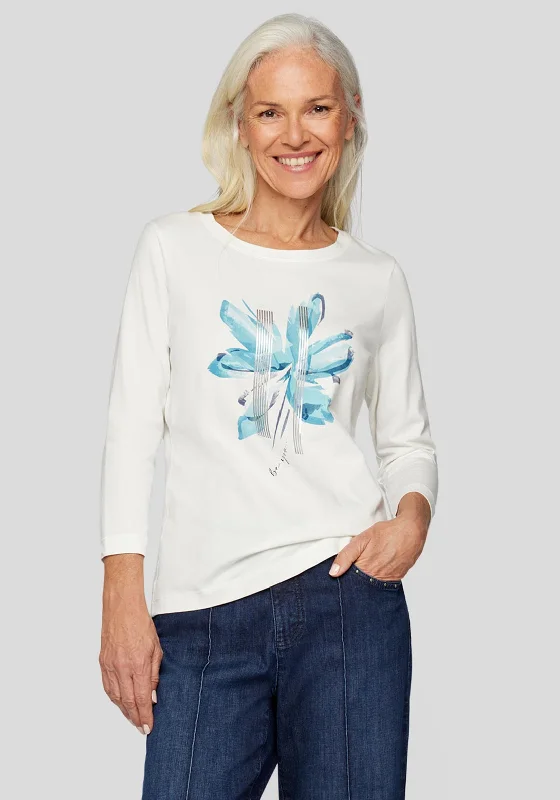 Rabe Floral Graphic T-Shirt, White