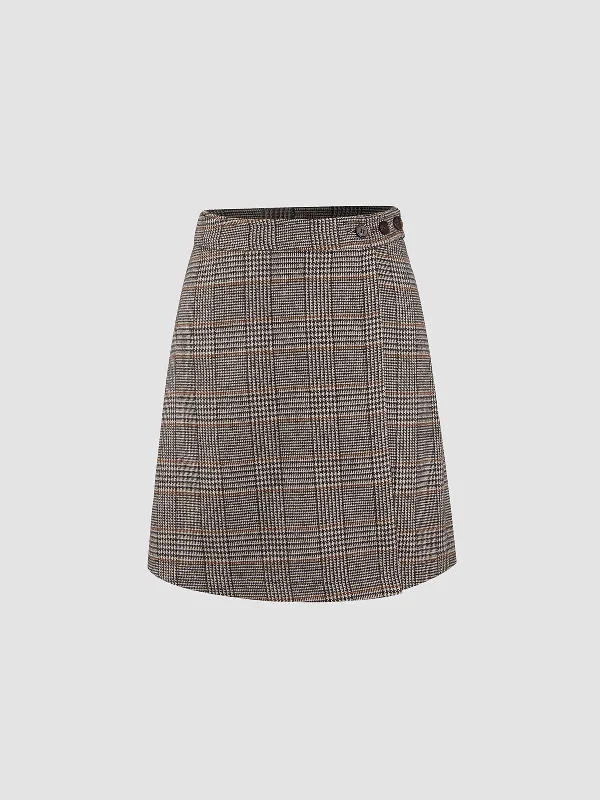 BerryBetty - Glen Plaid Mini Skirt