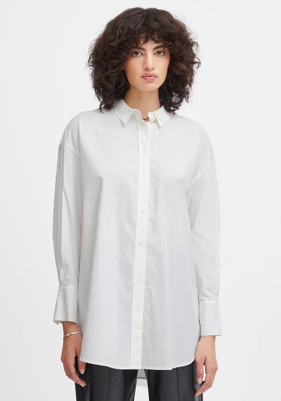 Ichi Rubina Woven Shirt, Cloud Dancer