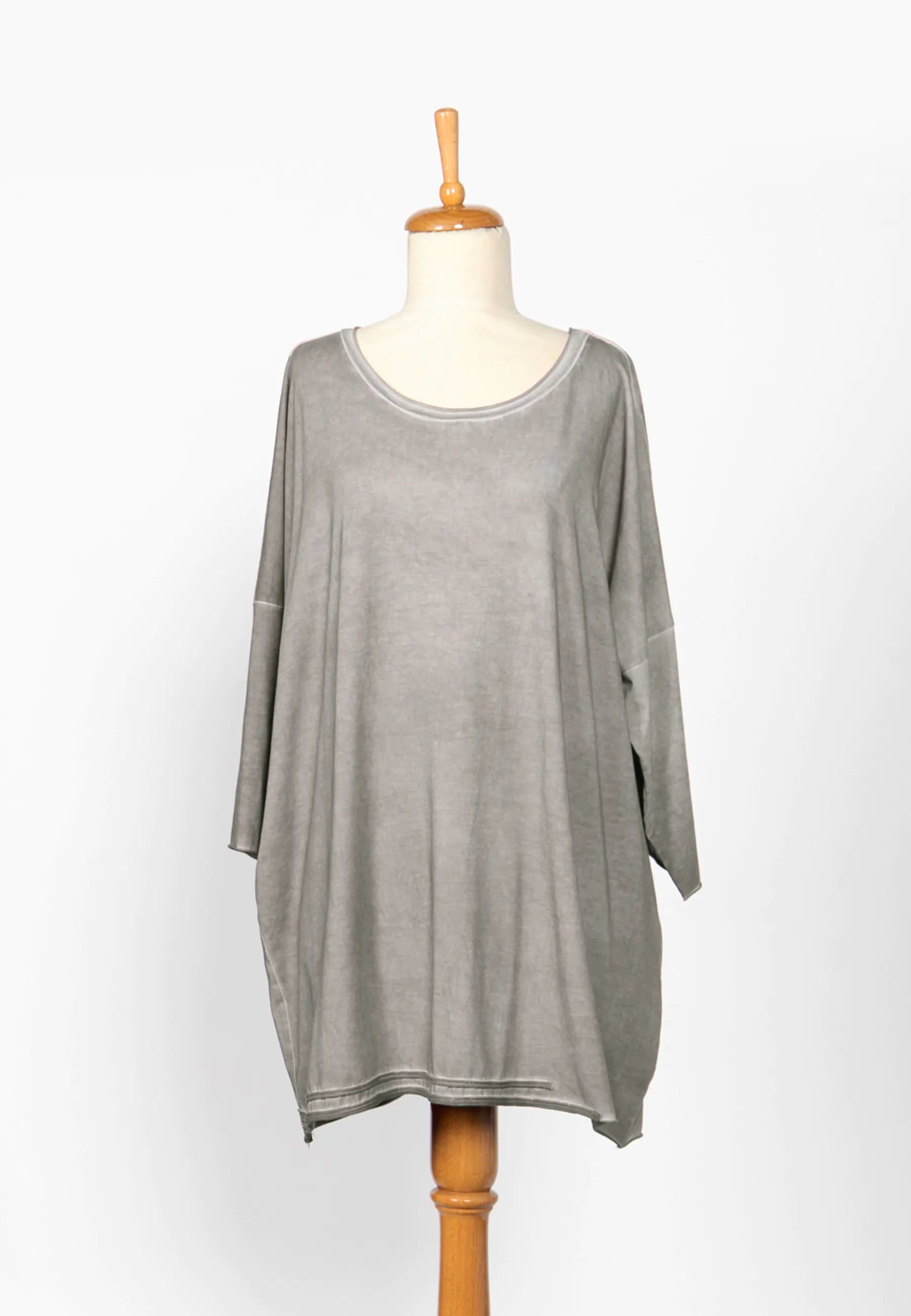 CASSIAN Garment dyed, cotton jersey tunic