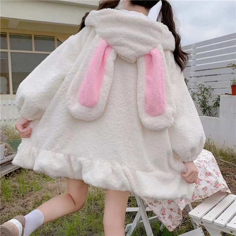 Oversized Fluffy Bunny Jacket