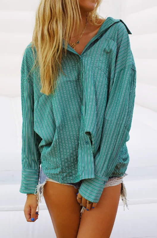 Pops Oversized Shirt - Green