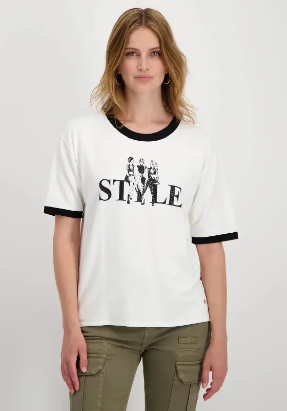 Monari Contrast Style T-Shirt, White