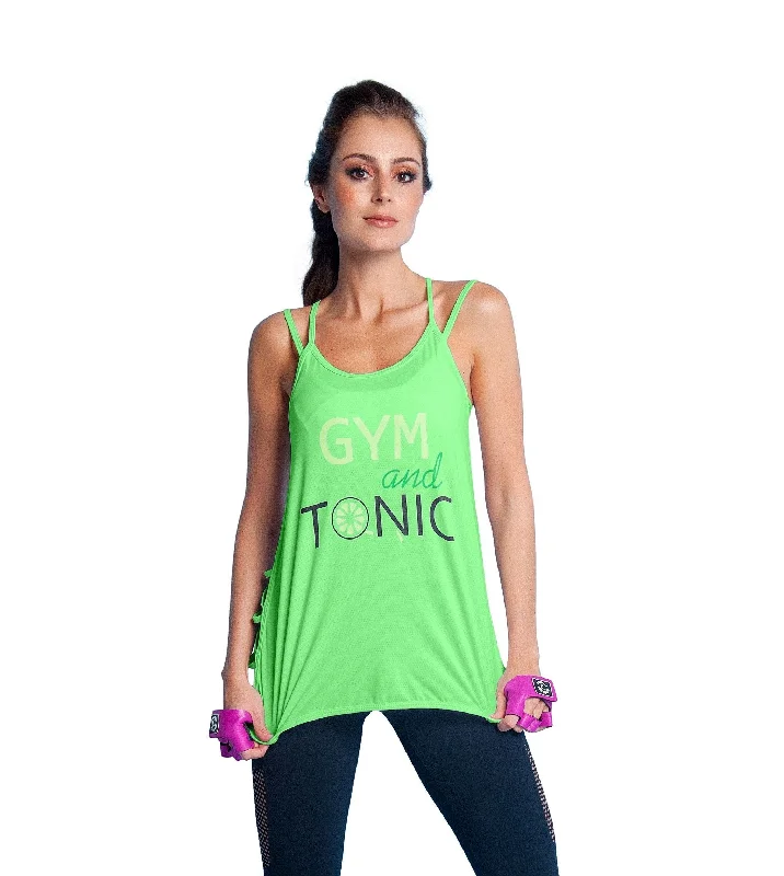 Bia Brazil Activewear Gym And Tonic Tank TT4479 Lime