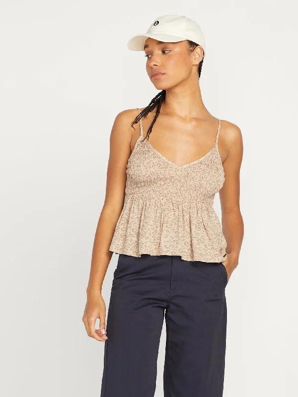 Cha Cha Ching Cami Tank - Taupe