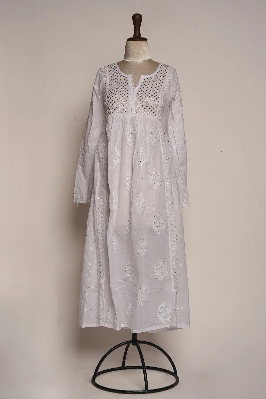 Half bodice mukaish tunic