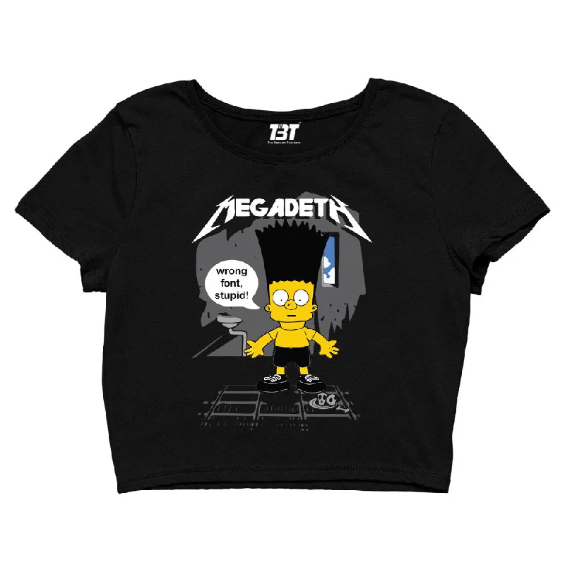 Megadeth Crop Top - Wrong Font