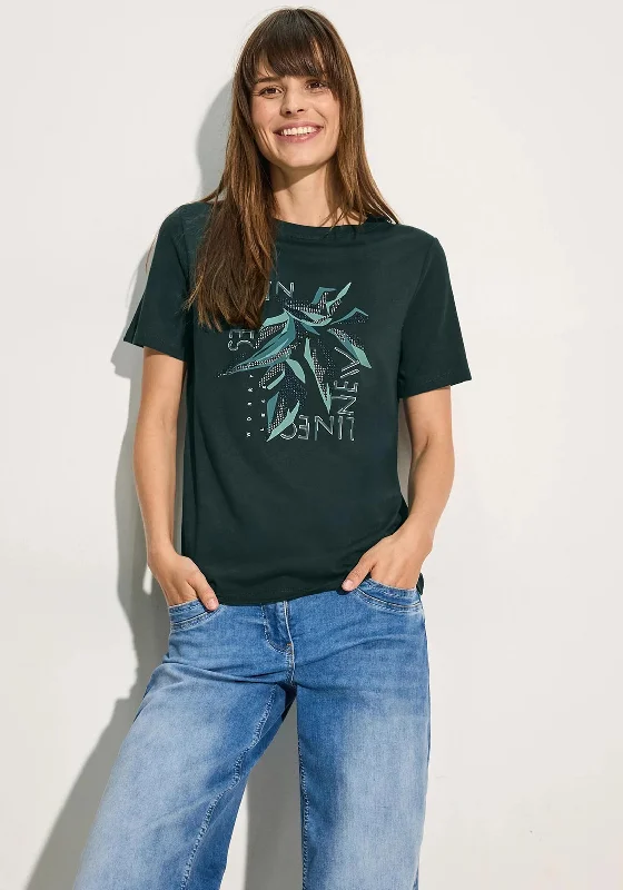 Cecil Rhinestone Graphic T-Shirt, Green