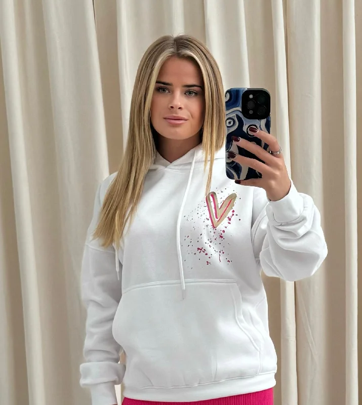 Life Is Good Graffiti Hoodie White