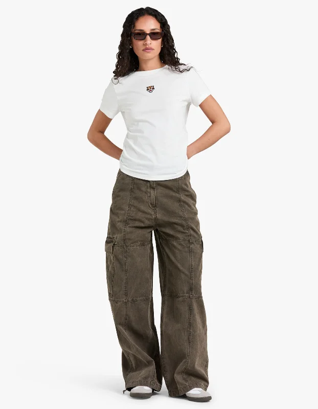 Dyed Canvas Cargo Pants - Taupe