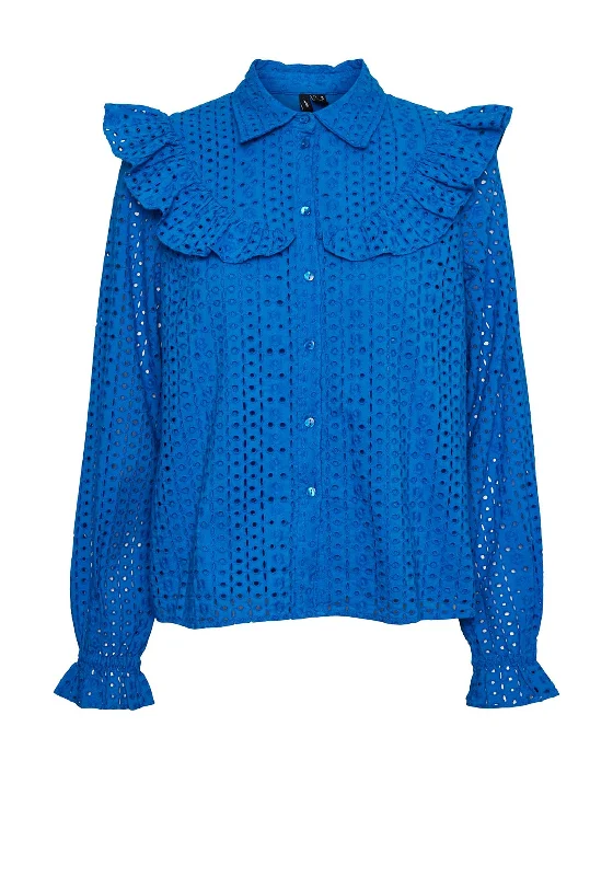 Vero Moda Frill Broidery Shirt, Skydiver