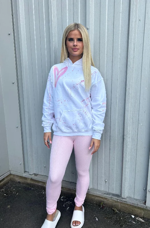 Pink Heart Hoodie