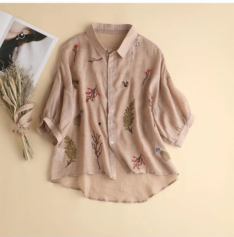 Rosy Brown Embroidered Tunic: Perfect Blend of Warmth and Style