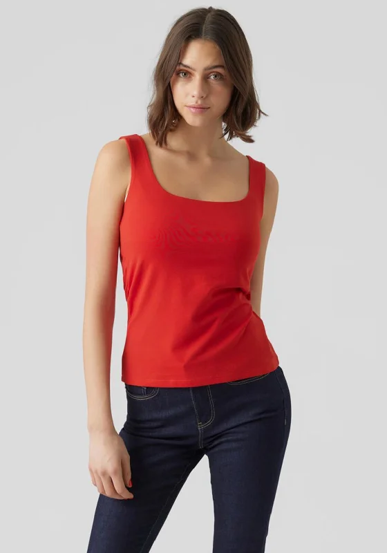 Vero Moda Ola Tank Top, Goji Berry