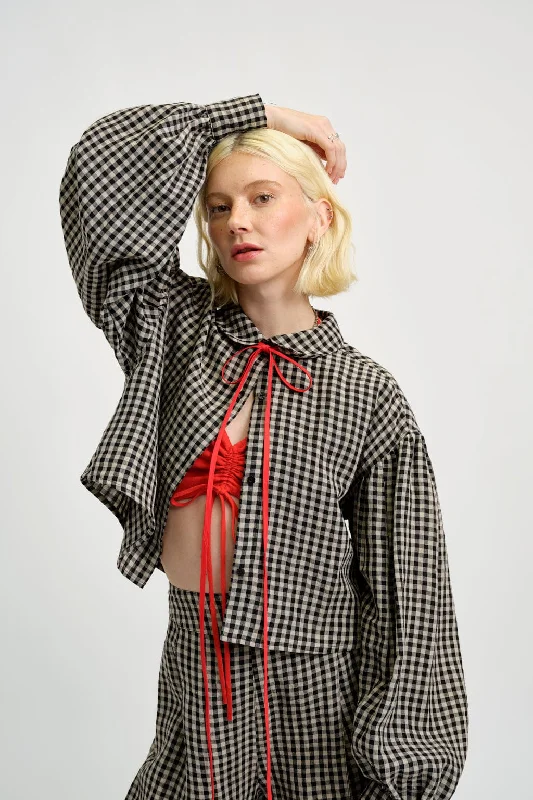 Tabitha Shirt Gingham Linen