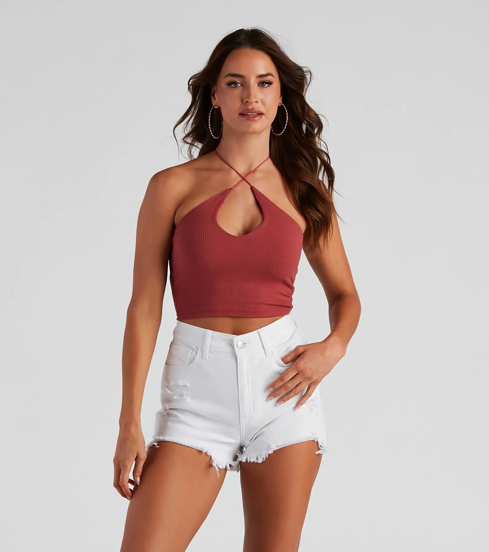 Everyday Staple Halter Crop Top