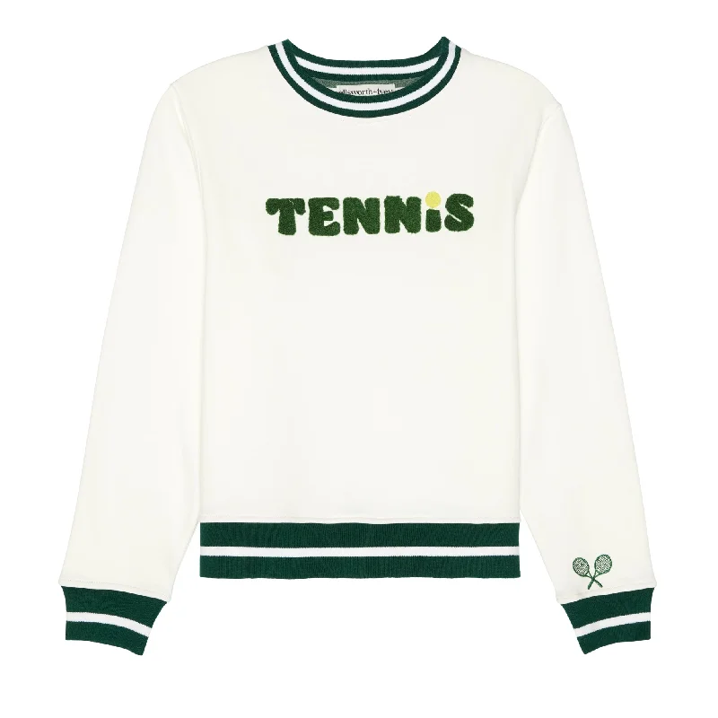 Tennis Sweatshirt in Cream