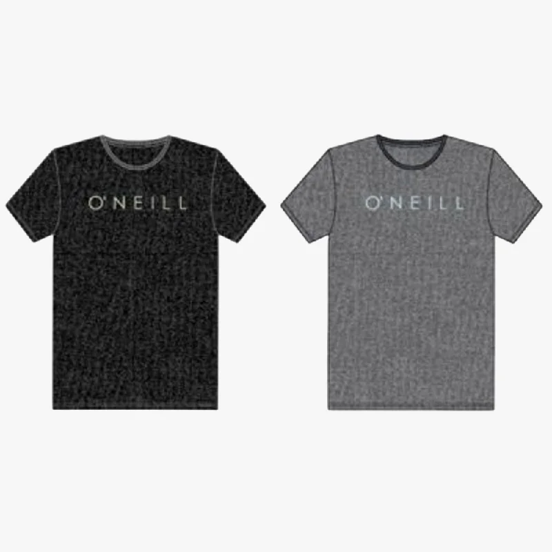 Oneill Womens Logo Short Sleeve Tee Charcoal Mel