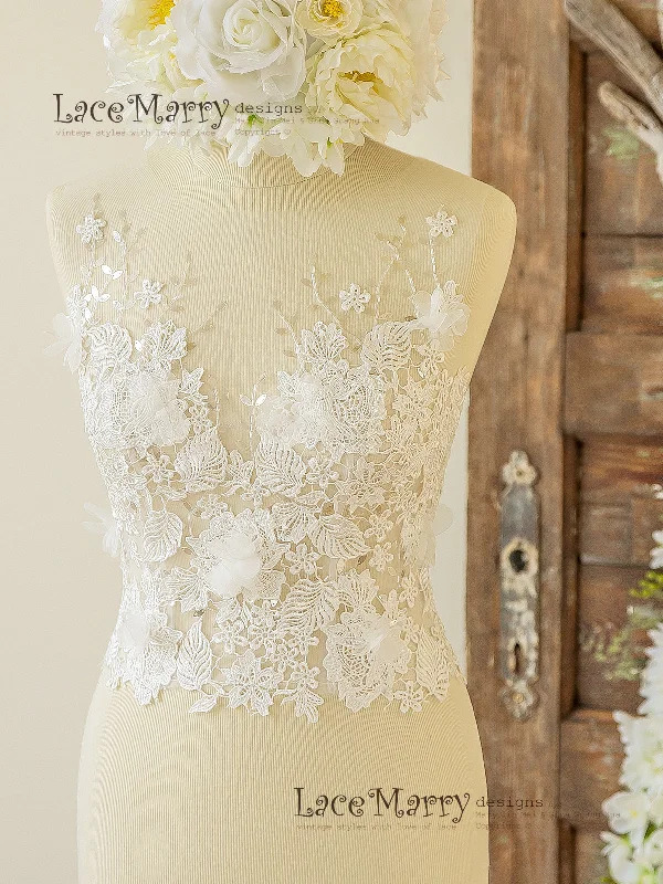 Elegant and Sexy Bridal Crop Top