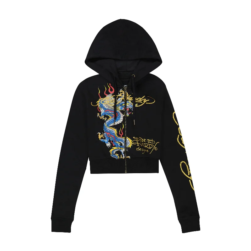 Cropped Dragon Hoodie