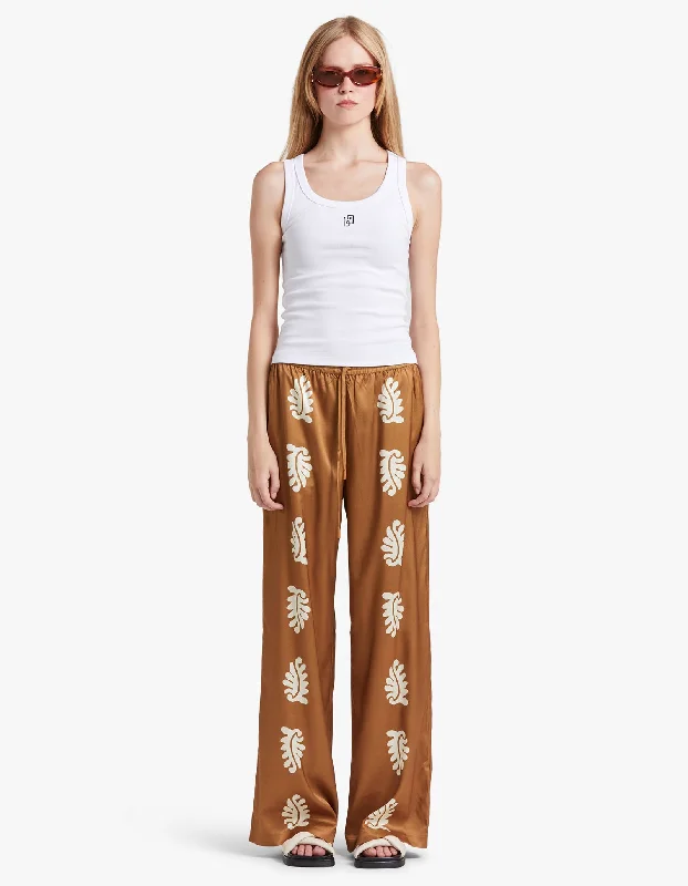 Bowden Relaxed Pant - Stencil Leaf