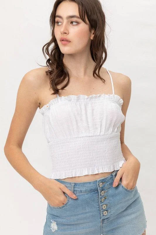 Ruffle Smocked Cami