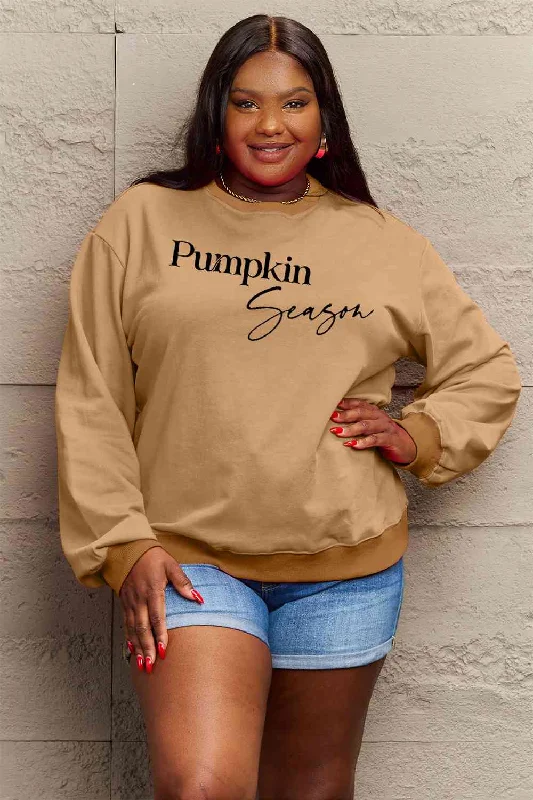 TastyHottie - Simply Love Full Size PUMPKIN SEASON Graphic Sweatshirt