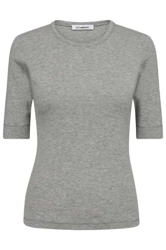 Co´couture - Grannycc Ss Tee 33016 - 57 Grey Melange