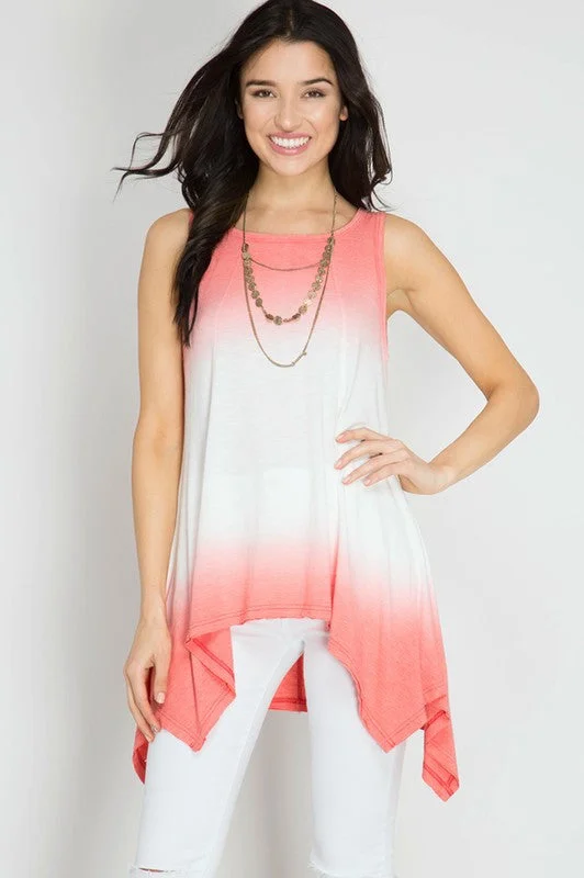 Ombre Dip Dye Tunic Top