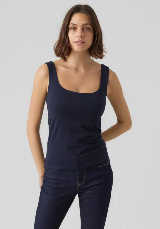 Vero Moda Ola Tank Top, Navy Blazer