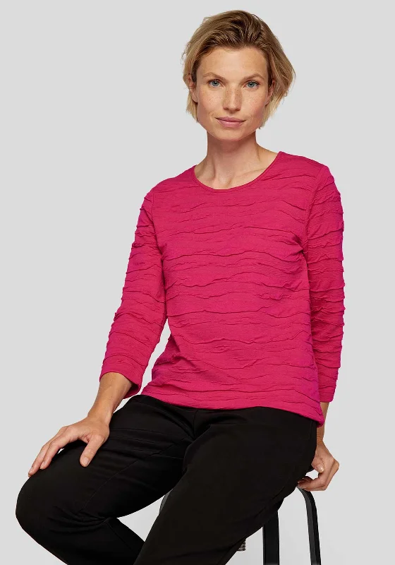 Rabe Ruched Jersey Knit Top, Fuchsia