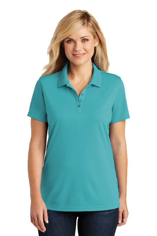 Port Authority Womens Dry Zone Moisture Wicking Short Sleeve Polo Shirt - Aquamarine