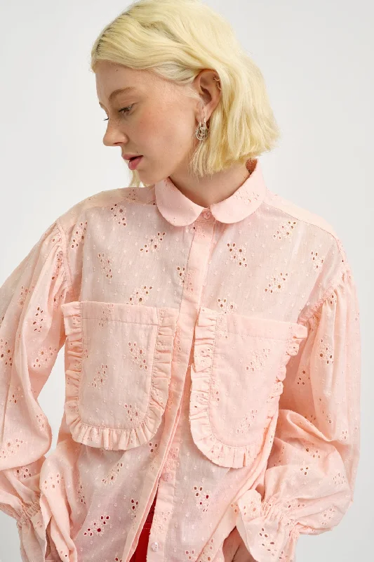 Esme Shirt Pink Eyelet